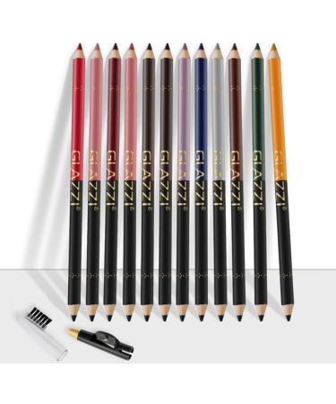 Gogogmee 12pcs Lip Liner Eyeliner Waterproof Suit Long Lasting Eyeliner Eye Makeup Pen Eyebrow Liner Wood - Buy Online on SooperMarket.com
