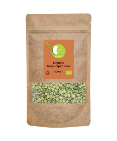 Organic Green Split Peas | Certified Organic | by Busy Beans Organic (500g)