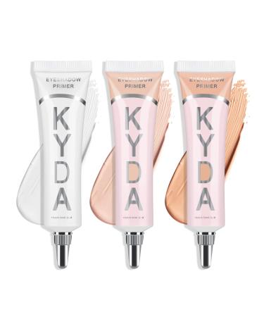 Ownest 3 Colors Eyeshadow Makeup Primer,Liquid Eyeshadow Primer Matte Eyeshadow Primer Base,Waterproof Long Lasting Eyeshadow Primer Makeup-Set A