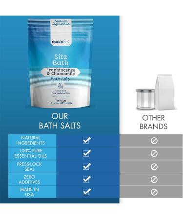 Sitz Bath Salt 15 Oz - Epsom Salt Soak with Frankincense & Chamomile Essential Oils | Relax & Soothe International Shipping - Buy Online on SooperMarket.com