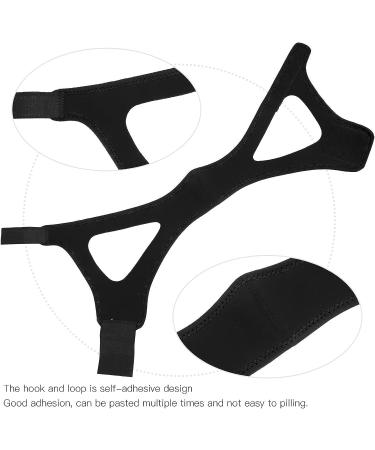 Adjustable Self-Adhesive Anti Snore Chin Strap - Black - Buy Online on SooperMarket.com