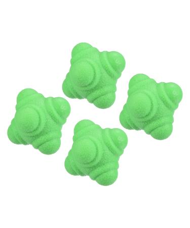 PATIKIL Bounce Reaction Balls Coordination Training Ball Agility Trainer, TPR Low Difficulty for Speed Reflex Green