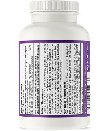 AOR - Green Lipped FFA 50mg 60 Softgels - Green Lipped Mussel for Inflammation Relief Joint Support and Osteoarthritis Pain Relief - Omega 3 Fatty Acid Supplement - Anti Inflammation Supplement - Buy Online on SooperMarket.com