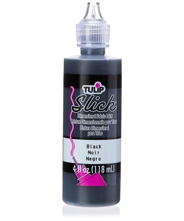 Tulip Dimensional Fabric Paint 41401 Dfpt 4Oz Slick Black  4 Fl Oz (Pack of 1)