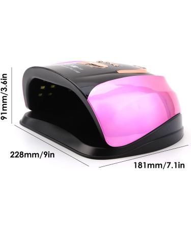 256W UV LED Nail Lamp Professional Fast Nail Curing Lamps UV Nail Light with for Gel Polish with Automatic Sensor/4 Timer Setting Handle Professional Nail Art Tool - Buy Online on SooperMarket.com