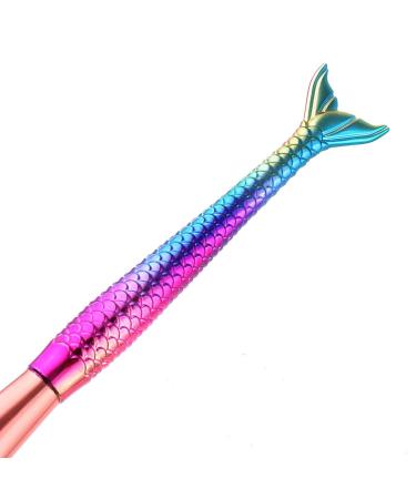 Shop Tvoip 2PCS Mermaid Fishtail Makeup Brushes - Fish Scale Blush Tools for Flawless Foundation - Buy Online on SooperMarket.com