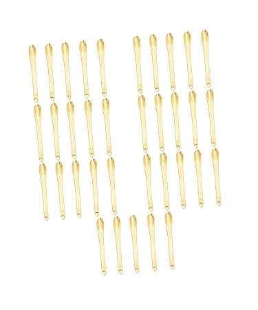 FRCOLOR 35 Pcs Face Cream Scoop Massage Spoons Practical Cosmetic Spatulas Makeup Cream Spoons Makeup Dig Spoons Makeup Pick Spoons Beauty Cosmetics Scoops Face Cream Pick Sticks 1 Count (Pack of 1) Goldenx7pcs
