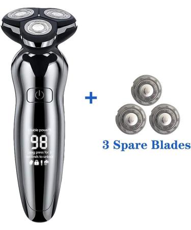 Men's Electric Shaver - 3 in 1 Rotary Razor & Trimmer | Cordless Waterproof & USB Rechargeable - Buy Online on SooperMarket.com
