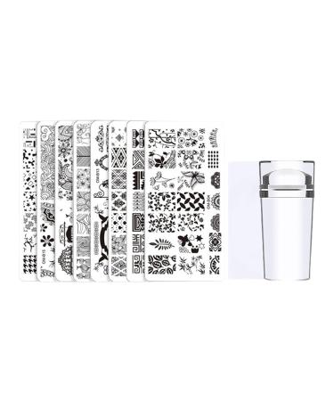 Wirlsweal Nail Art Stencils Set - DIY Stamping Tools for Home & Salon - Premium Nail Decorations - Buy Online on SooperMarket.com