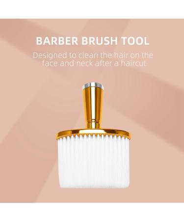 Hair Brush Neck Duster Hairdressing Hair Cutting Cleaning Brush for Barber Hairdressing Tools-Gold - Buy Online on SooperMarket.com