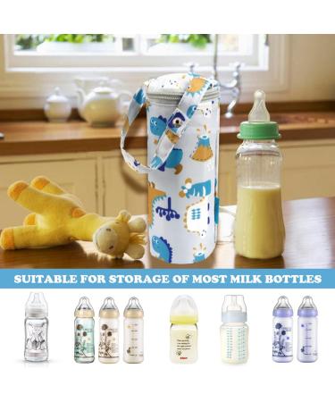 LNQ LUNIQI Insulated Baby Bottle Bag - Portable Travel Feeding Bag for Newborn Toddler - Thermal Insulation - Grey - Buy Online on SooperMarket.com
