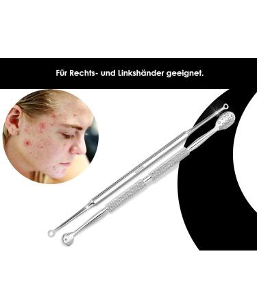 Professional Comedone Squeezer Set | Blackhead Remover & Comedone Lifter | 2-Piece Milia Knife Set for Flawless Skin - Buy Online on SooperMarket.com