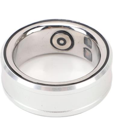 Smart Health Ring - Waterproof Stainless Steel Fitness Tracker with Body Temperature Light Monitoring & Sleep Quality Detection | Size 18 (18.9mm) - Perfect for Daily Use - Buy Online on SooperMarket.com