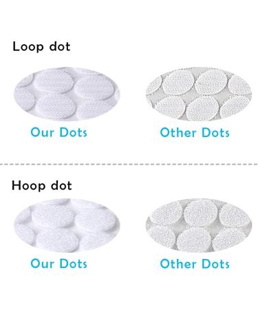 Self Adhesive Dots  1000Pcs(500 Pair Sets) 0.59 Inch Diameter Strong Self Adhesive Dots for Classroom Nylon Sticky Back Coins Hook Loop Strips  Small Circle Dots Stickers Tapes  White 0.59 -1000Pcs - Buy Online on SooperMarket.com