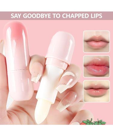 Natural Lip Balms Long-lastings Moisturizing Hydrating Lipstick Anti Cracked Reduce Lip Line Lip Care Makeup Cosmetic Natural Lip Care Beauty Treat Sweetheart Strawberr - Buy Online on SooperMarket.com