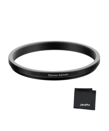 UltraPro Step-Down Adapter Ring 55mm Lens to 52mm Filter Size Step-Down 55-52mm