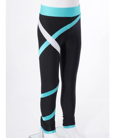 easyforever Kids Figure Skating Practice Pants - Green, Size 8 - Girl's Ice Skating Tights for Training and Competition - Buy Online on SooperMarket.com