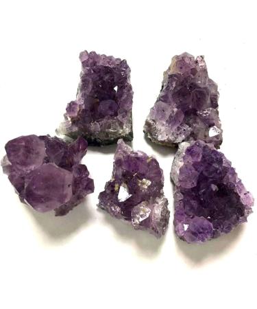 Natural Raw Amethyst Quartz Geode Druzy Purple Crystal Cluster Stones Specimen Crafts Home Decor Ornament 4-6cm Rocks (Size : 4-6cm) - Buy Online on SooperMarket.com