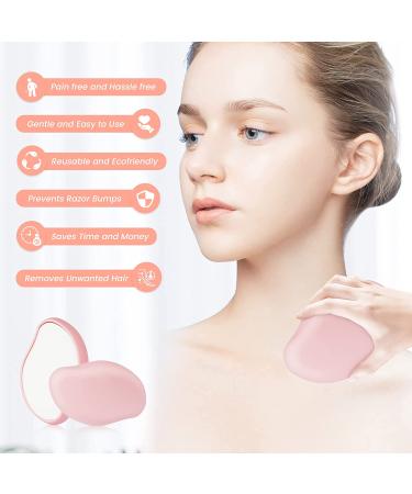 Reusable Crystal Hair Eraser for Women and Men - Painless Exfoliation Tool - Pink - Buy Online on SooperMarket.com