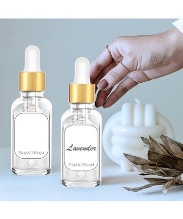 2 oz Clear Glass Dropper Bottles 4-Pack with Golden Lid for Oils - Includes Labels and Funnel - 60 ml Tincture Bottle with Measured Dropper - Buy Online on SooperMarket.com