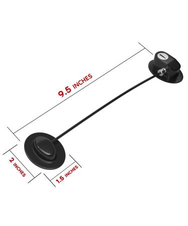 HavenHause Fridge Lock & Cabinet Lock with 4 Keys - Child Safety Locks - Black (2 Pack) - Buy Online on SooperMarket.com