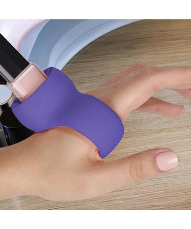 Shitafe Nail Polish Bottle Holder Wearable Wearable Manicure Display Tools - Strong Grip Airlock Suction Silicone Nail Polish Holder For Nail Art Salon Design Violet - Buy Online on SooperMarket.com