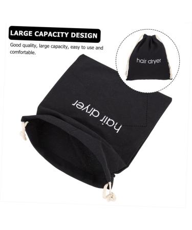 CANIGHT 4pcs Hair Dryer Storage Bag Storage Bags Organizer Bags for Travel Blow Dryer Bag Black Fabric - Buy Online on SooperMarket.com
