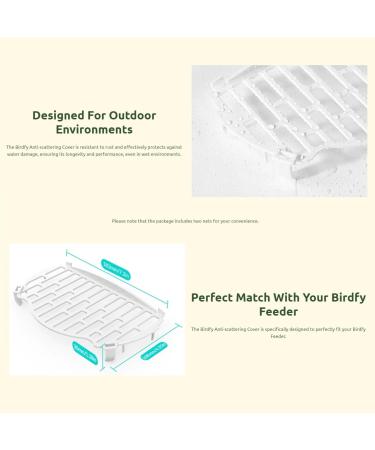 Netvue Anti-Bird Feed Scattering Cover for Birdfy Smart Birdhouse | 2-Piece Protective Cover for Bird Feed | International Shipping Available - Buy Online on SooperMarket.com