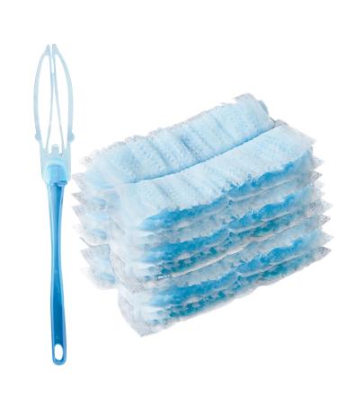 8PCS Duster Refill Microfibre Dusters Refills Electrostatic Adsorption Dusting Tools with 1 Handle Duster Disposable Replacement Dusters for Cleaning Home Office Furniture.