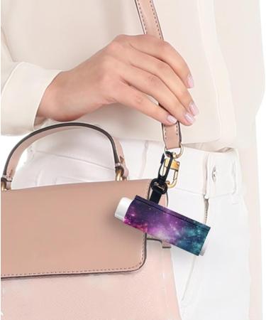SCRAWLGOD Galaxy Print Lip Balm Holder Keychain Portable Lip Balm Sleeve keychain Chapstick Holder Secure and Nice Hand Feeling Set of 5 Galaxy 5 - Buy Online on SooperMarket.com