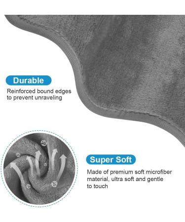 URAQT 5 Pack Face Cloths Make Up Remover Microfibre Face Wipes for Reusable Makeup Remover Cloth Washable Ultra Soft Facial Cleansing Wipe Cloths (Dark Grey) 5 Pcs-dark Grey - Buy Online on SooperMarket.com