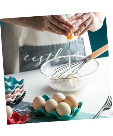 OSALADI 2pcs Egg Storage Practical Egg Tray Refrigerator Egg Holder Kitchen Egg Tray Household Storage Box Blue 14.5X9.5X3.2CM - Buy Online on SooperMarket.com