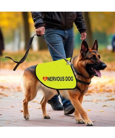 Nervous Dog Jacket Vest Rescue Dogs Anxious Dogs Scared Dogs Slogan Warning Vest (Nervous Dog Large) Nervous Dog L EU - Buy Online on SooperMarket.com