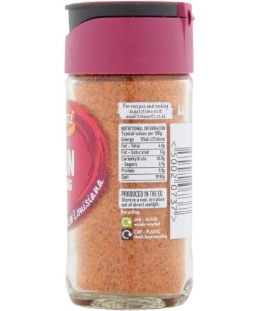Schwartz Perfect Shake Cajun Seasoning 44g - Authentic Blend for Spicy Flavors - Buy Online on SooperMarket.com