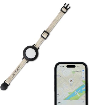Lucybalu Premium Airtag Katzenhalsband | Tear-Resistant Nylon Cat Collar | Apple Airtag Compatible | Durable Tracker for Cats | Ideal Airtag Collar in Sand - Buy Online on SooperMarket.com