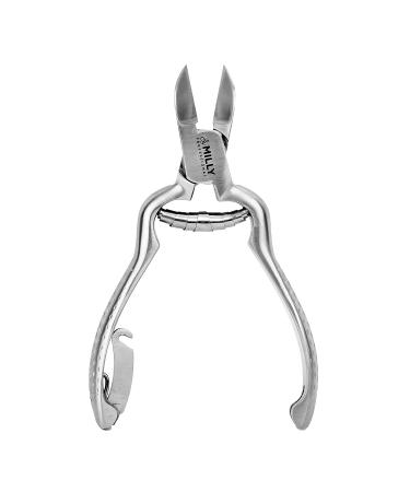 MILLY Heavy Duty Toenail Clippers - Trim Thick or Hard Nails with German Steel Cutter - Professional Podiatrist Nipper - Silver - Buy Online on SooperMarket.com