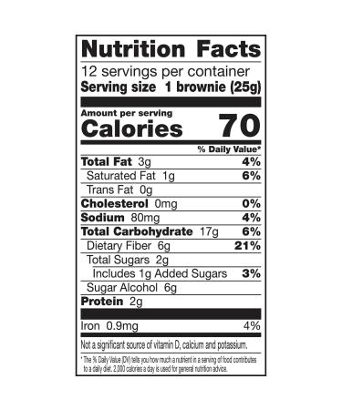 Fiber One 70 Calorie Chocolate Fudge Brownies - 12 Snack Bars - Buy Online on SooperMarket.com