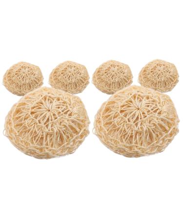 NOLITOY 6 Pcs Cleaning Bath Ball Shower Sponges for Bathing Bathroom Supplies Body Esponja para Ba arse Mesh Balls Sponges Portable Bath Bath Sponge Loofah Household Sisal