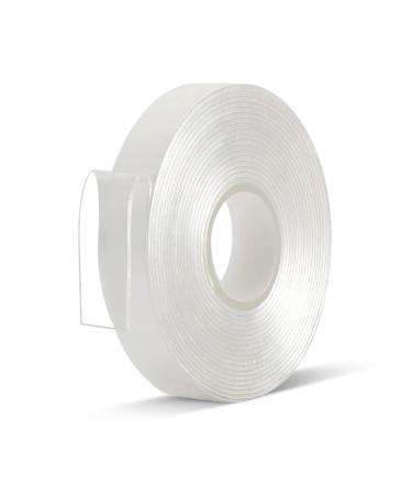 Maxwel Manufacturing Double Sided Tape Heavy Duty - 1/2 in 10 Ft Acrylic Sticky Mounting Tape Clear Removable Strong Two Sided Adhesive for Sign/Photo/Poster/Picture Mount(Pack of 1 Roll) 1/2