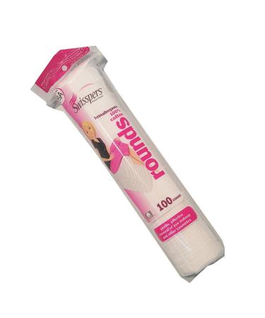 Swisspers Cotton Rounds 100 Count 2pk