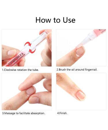 Nail Nutrition Pen Set - 6PCS Cuticle Oil for Repairing Cracked & Dry Cuticles (Mix Flavors) - Buy Online on SooperMarket.com