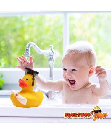 Funny Academic Bathing Duck with Diploma - Squeaky Duck with Doctoral Hat - Perfect Gift for University Exam Closing Ceremonies - Buy Online on SooperMarket.com