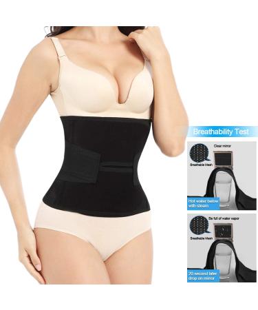 OKPOW Postpartum Belly Wrap - High Elastic Support Belt for Women, Maternity Body Shaper After Birth (Black, Medium) - Buy Online on SooperMarket.com