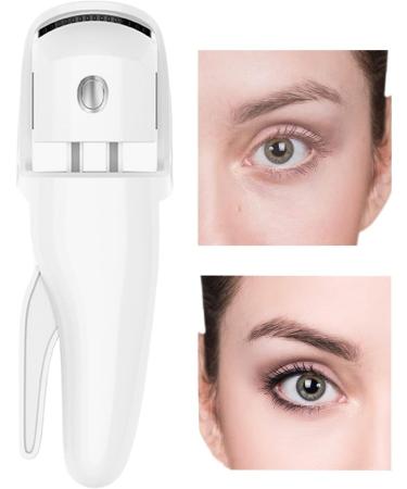 Veeteah Eye Lash Curler Heat - 230mah Battery Intelligent Heating Eyelash Curler Rechargeable Ergonomic Eyelashes Curler Eye Lash Makeup for Naturally Curling and Ironing Eyelash White - Buy Online on SooperMarket.com