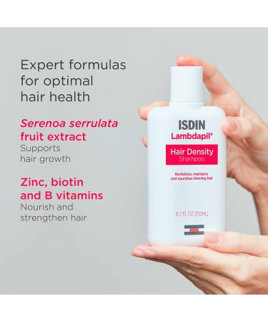 ISDIN Lambdapil Hair Loss Shampoo - 6.7 Fl Oz - Promotes Fuller, Thicker Hair - Buy Online on SooperMarket.com