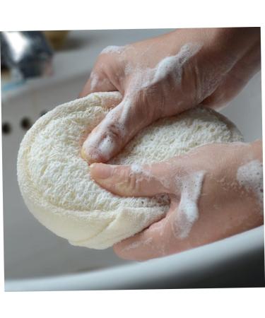 NOLITOY Natural Bath Sponge Set for Men | Eco-Friendly Loofah Shower Pouf & Mesh Bath Ball | Perfect Body Wash Sponge for Home Use - Buy Online on SooperMarket.com