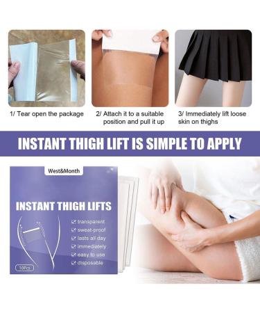 Encomy 10-Piece Instant Thigh Lifting Strips | Transparent Adhesive for Smooth Cellulite & Firm Skin | Ideal for Girls - Buy Online on SooperMarket.com
