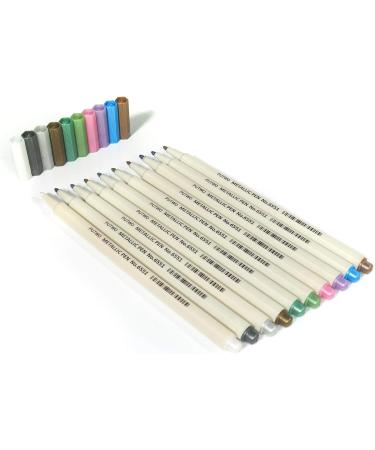 10-Piece PuTwo Marker Pens Coloured Pencils Set for DIY Photo Scrapbook Album, Multicolor - Buy Online on SooperMarket.com