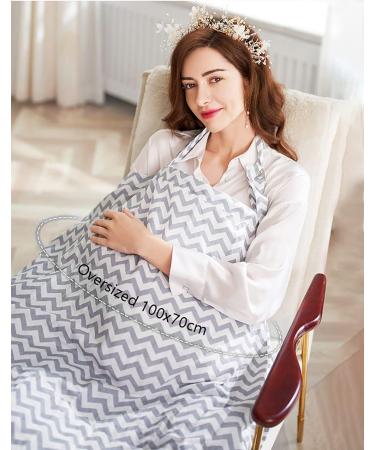Soft & Breathable Nursing Cover | Still Towel for On-the-Go Breastfeeding | Privacy Guard 100x70cm - Buy Online on SooperMarket.com
