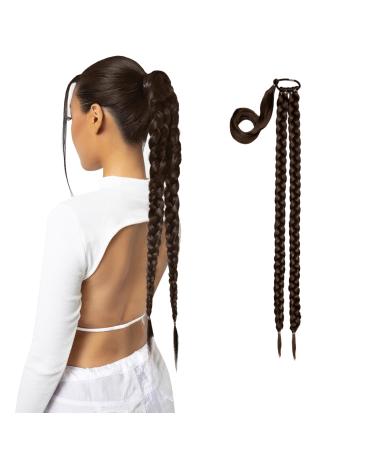 Lullabellz Grande Double Up Hair Braid 26-Inch Length Choc Brown